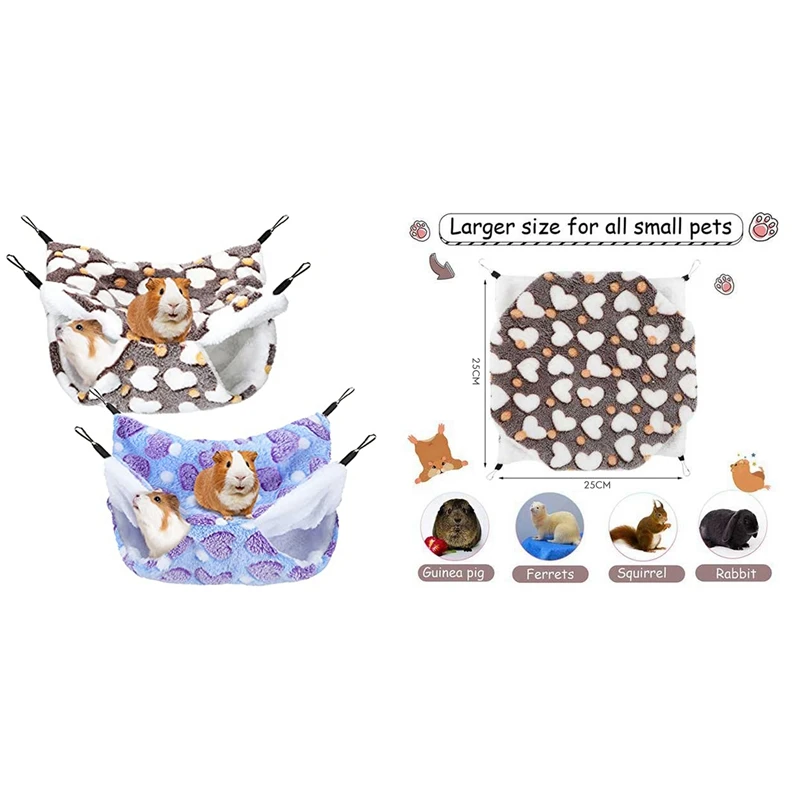 2 Pieces Guinea Pig Rat Hammock Guinea Pig Hamster Ferret Hanging Hammock Toys Bed For Small Animals Chinchilla
2 Pieces Guinea Pig Rat Hammock Guinea Pig Hamster Ferret Hanging Hammock Toys Bed For Small Animals Chinchilla