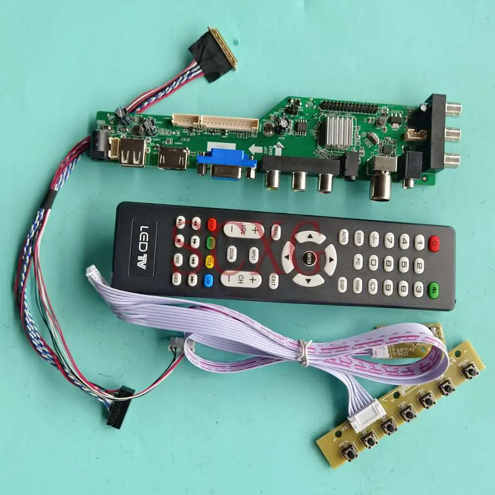 LCD Controller Board DIY Kit Fit LP156WHB-TLC1 Screen 1366 768 Digital Signal DVB LVDS 40 Pin 15.6" VGA HDMI-Compatible USB AV
LCD Controller Board DIY Kit Fit LP156WHB-TLC1 Screen 1366 768 Digital Signal DVB LVDS 40 Pin 15.6" VGA HDMI-Compatible USB AV