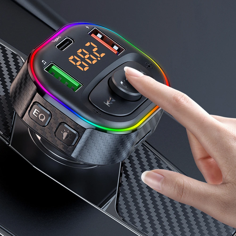 T86S автомобильный Bluetooth-совместимый 5,1 FM-передатчик беспроводной Автомобильный MP3 плеер с громкой связью USB быстрое зарядное устройство авто...
T86S автомобильный Bluetooth-совместимый 5,1 FM-передатчик беспроводной Автомобильный MP3 плеер с громкой связью USB быстрое зарядное устройство авто...