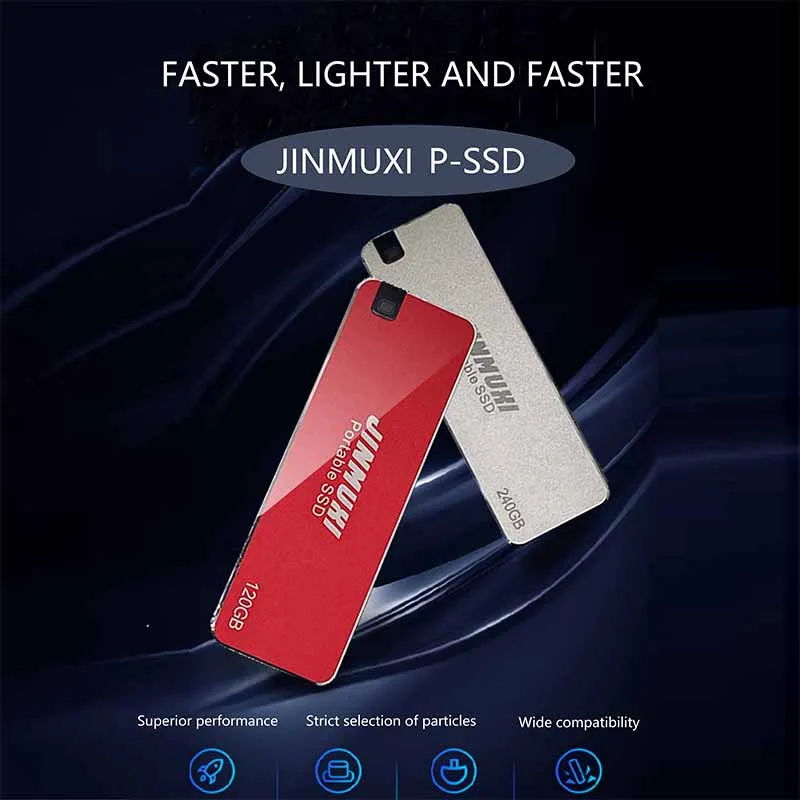 

JINMUXI External Solid State Drive SPT30 Mini SSD 128GB 256GB 512GB 1TB USB3.1 Hard Disk Type-c Portable PSSD for Laptop Desktop