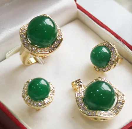 Free shipping special set Jade pendant(14mm), earrings(10mm), ring(14mm) sets fashinable Jewelry
Free shipping special set Jade pendant(14mm), earrings(10mm), ring(14mm) sets fashinable Jewelry