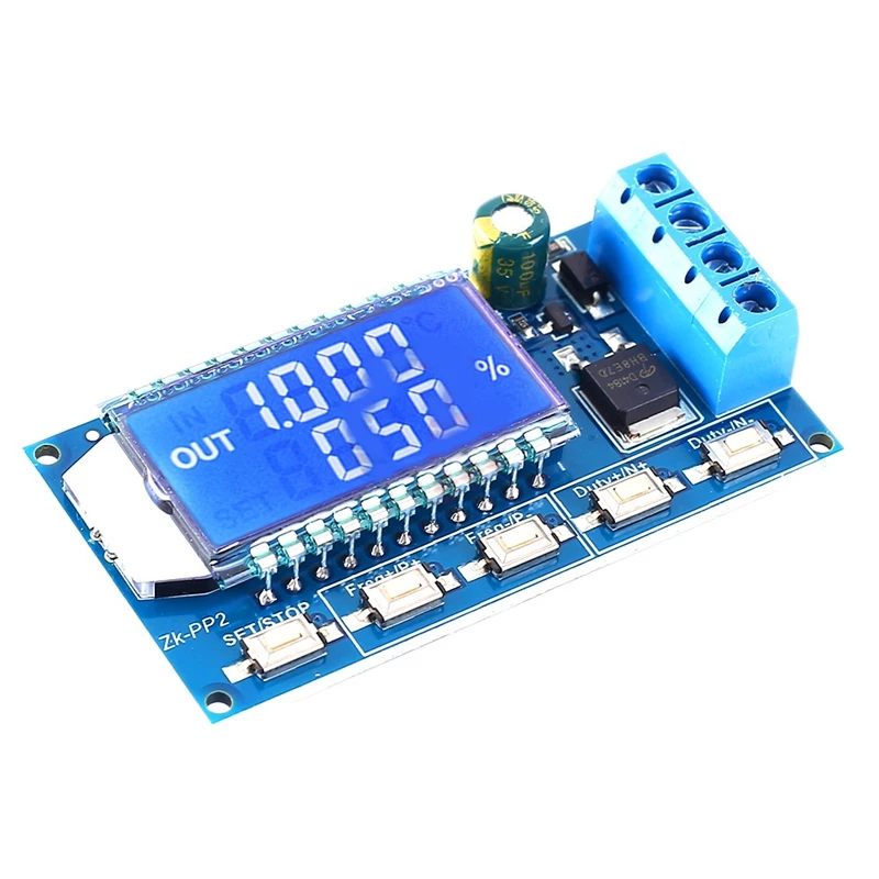 PWM Генератор импульсных сигналов PWM, рабочий цикл частоты импульса, регулируемый с ЖК-дисплеем 1 Гц-150 кГц 3,3 в-30 в PWM
PWM Генератор импульсных сигналов PWM, рабочий цикл частоты импульса, регулируемый с ЖК-дисплеем 1 Гц-150 кГц 3,3 в-30 в PWM