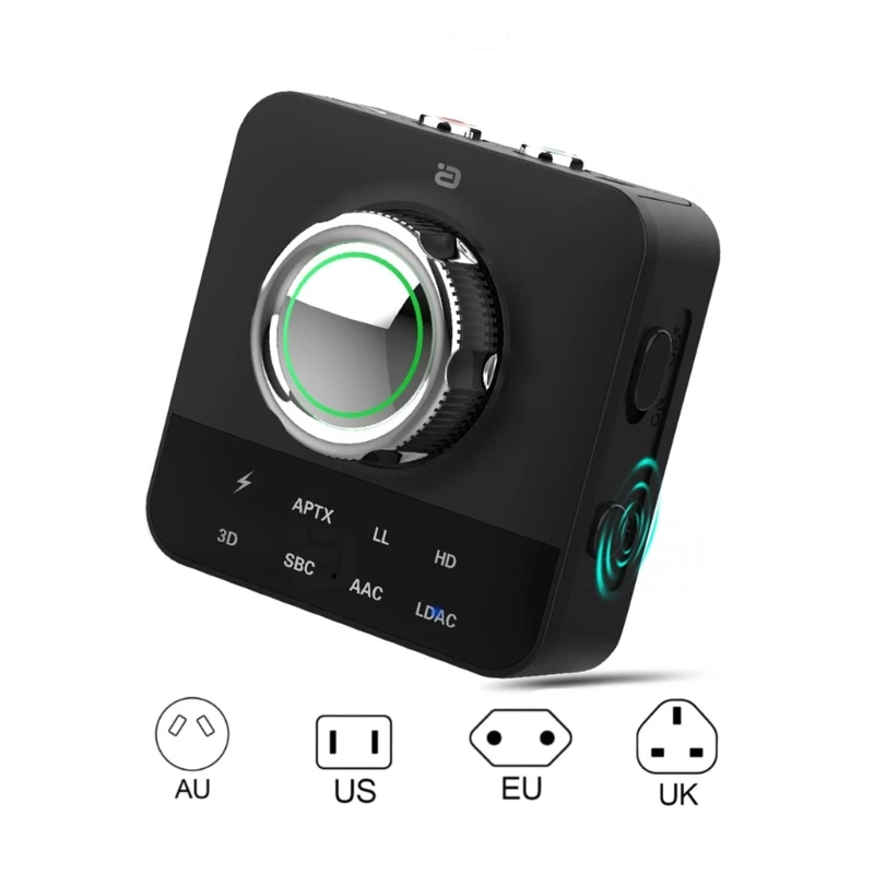 Bluetooth-совместимый аудиоприемник MicRCA 3 5 мм адаптер 3D Surround Sound aptX