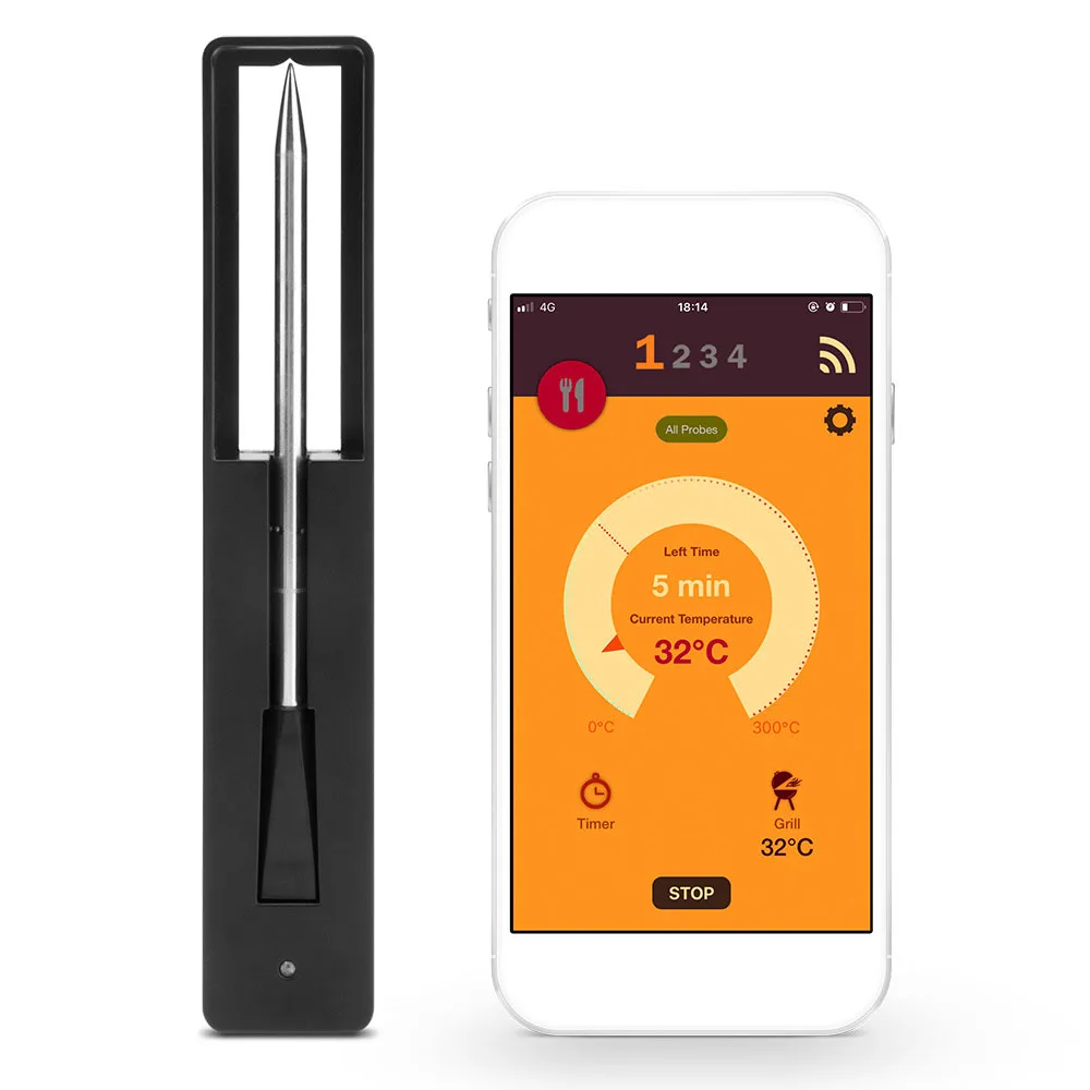Wireless Cooking Thermometer BBQ Dual Sensors Temperature Meter Meat Chicken Cooking Bluetooth Thermometer Barbecue Accessories
Wireless Cooking Thermometer BBQ Dual Sensors Temperature Meter Meat Chicken Cooking Bluetooth Thermometer Barbecue Accessories