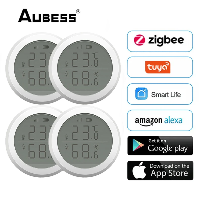 Tuya ZigBee Smart Home Temperature And Humidity Sensor Indoor Remote Monitoring Thermometer LCD Screen Display Tuya Sensor
Tuya ZigBee Smart Home Temperature And Humidity Sensor Indoor Remote Monitoring Thermometer LCD Screen Display Tuya Sensor