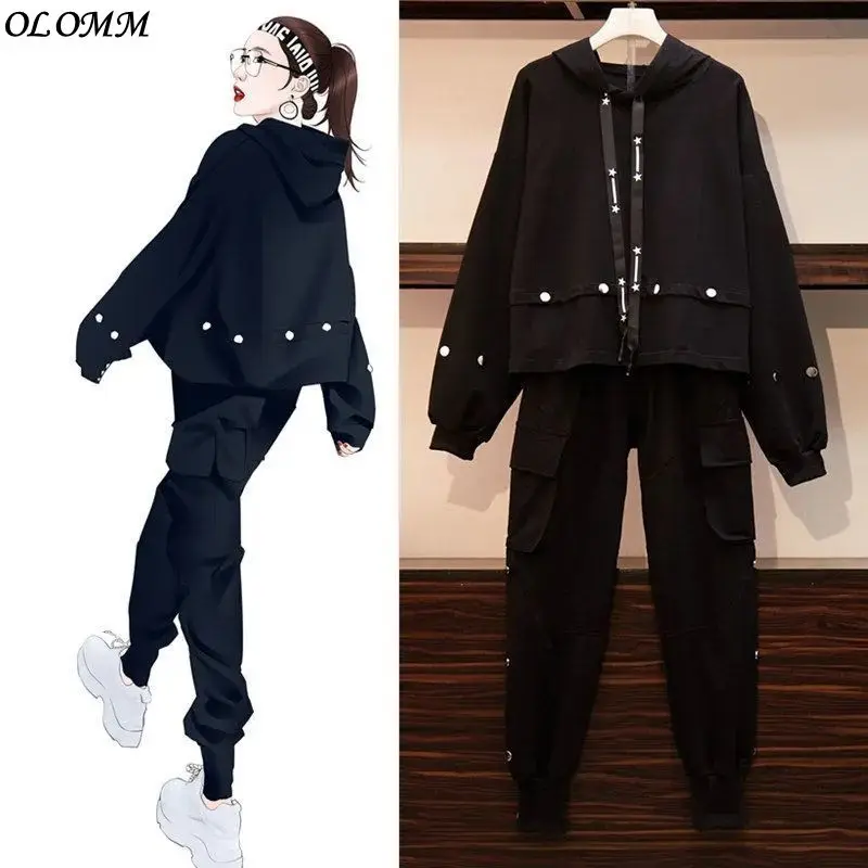 Sweatpants Women Autumn New Hip-hop Style Western-style Suit Coat Overalls Casual Long Sleeve Two-piece Blazer Set Korean Outfit
Sweatpants Women Autumn New Hip-hop Style Western-style Suit Coat Overalls Casual Long Sleeve Two-piece Blazer Set Korean Outfit