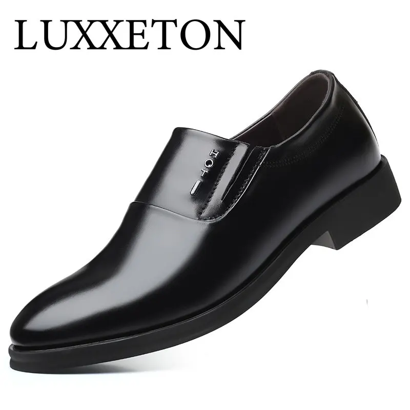 Men Italian Dress Shoes Elegant Leather Breathable Luxury Brand Black Oxford Casual Fashion Low Help New
Men Italian Dress Shoes Elegant Leather Breathable Luxury Brand Black Oxford Casual Fashion Low Help New