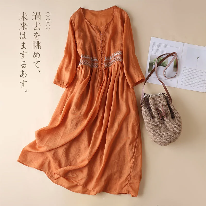 Elegant Summer Dress White Long Dresses Women Maxi Cotton Beach Embroidery Dress Round Neck Female Chic Skirt Lady Loose Casual
Elegant Summer Dress White Long Dresses Women Maxi Cotton Beach Embroidery Dress Round Neck Female Chic Skirt Lady Loose Casual