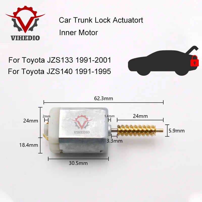 For Toyota JZS133 JZS140 1991-1995 Car Rear Trunk Lock Actuator Latch Release Motor OEM 12V Core Replace High Quality DIY Engine 
For Toyota JZS133 JZS140 1991-1995 Car Rear Trunk Lock Actuator Latch Release Motor OEM 12V Core Replace High Quality DIY Engine