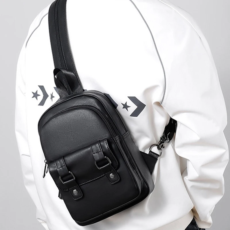 Men's Business Shoulder Bag PU Leather Casual Crossbody Travel Sports Sling Pack Messenger Pack Backpack Hanging Bag For Male
Men's Business Shoulder Bag PU Leather Casual Crossbody Travel Sports Sling Pack Messenger Pack Backpack Hanging Bag For Male