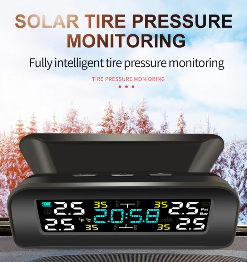 Tire Pressure Monitor Built-in/External Car Universal Tire Detector Wireless Digital Display Voice Solar Tire Pressure Detector
Tire Pressure Monitor Built-in/External Car Universal Tire Detector Wireless Digital Display Voice Solar Tire Pressure Detector
