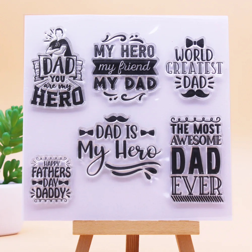 DIY Father Day Clear Stamp Rubber Stamping Card Hand Account Rubber Stamps for Father Day Gift
DIY Father Day Clear Stamp Rubber Stamping Card Hand Account Rubber Stamps for Father Day Gift