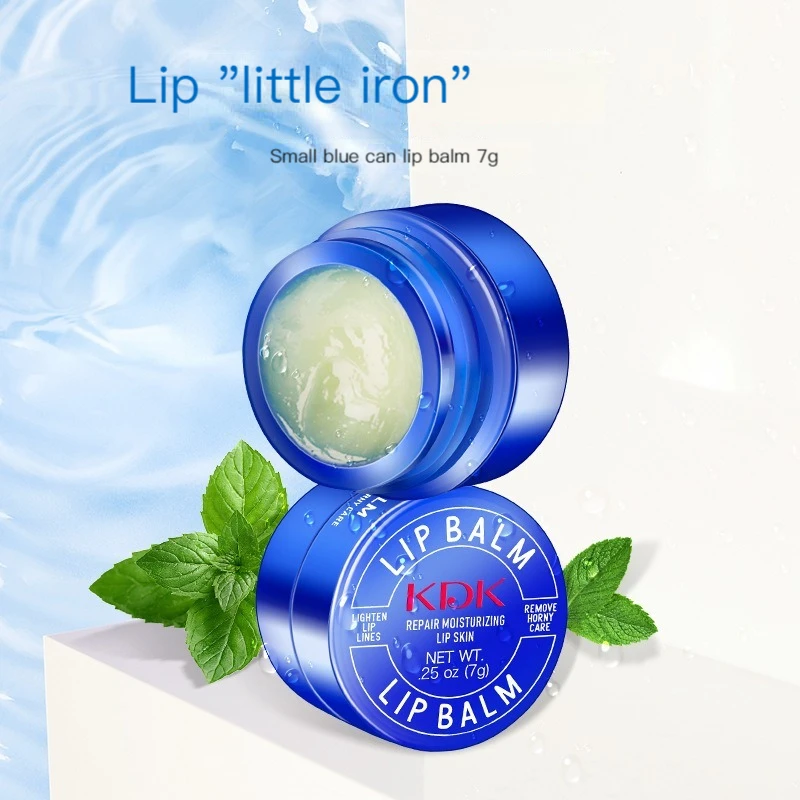 Small blue can lip balm moisturizes and moisturizes, prevents chapped, desalinates lip lines, exfoliates dead skin
Small blue can lip balm moisturizes and moisturizes, prevents chapped, desalinates lip lines, exfoliates dead skin