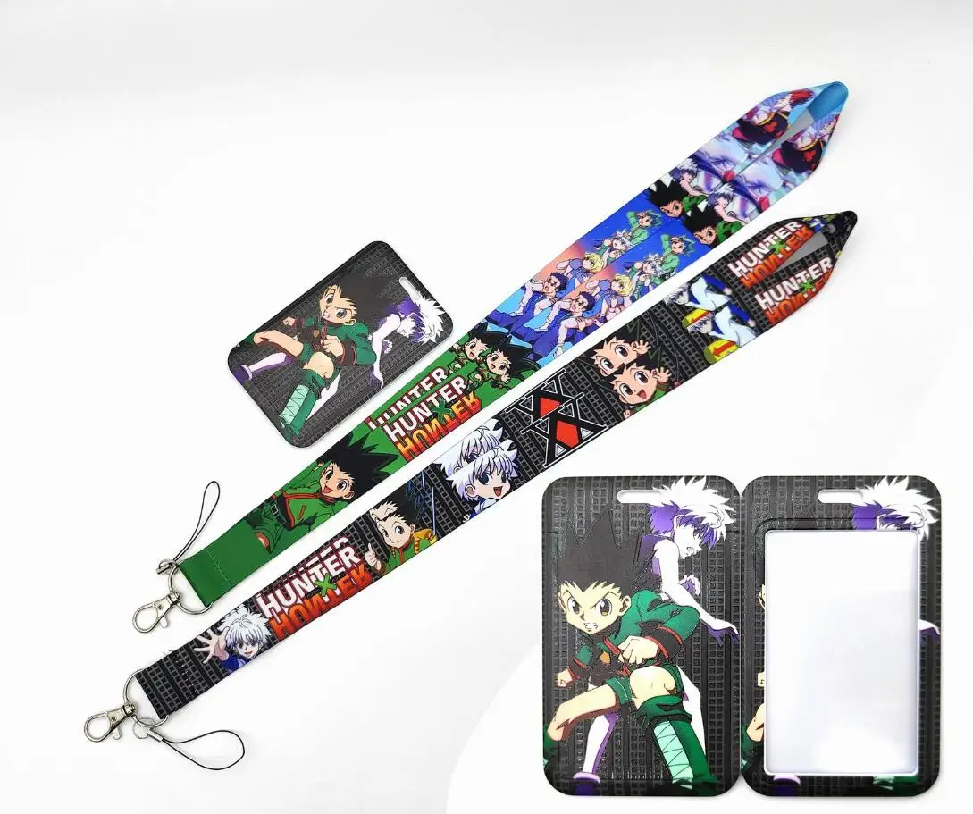 1 Set Cartoon Hunter PVC Card Cover Student Campus Hanging Neck Bag Card Holder Lanyard ID Card Holders key chain
1 Set Cartoon Hunter PVC Card Cover Student Campus Hanging Neck Bag Card Holder Lanyard ID Card Holders key chain