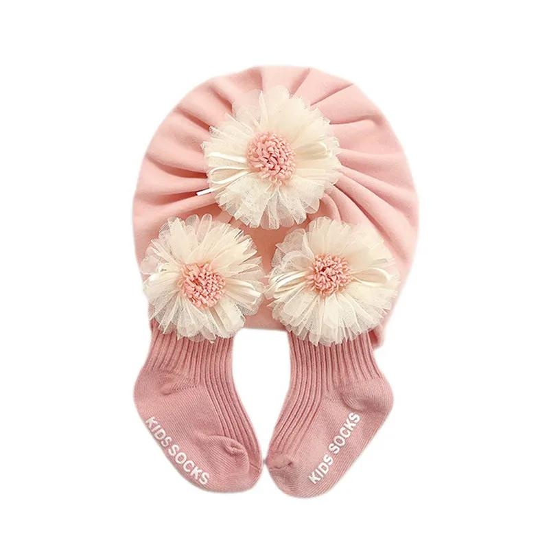 Newborn Baby Socks Cap Set Girls Lace Flower Ribbed Short Tube Sock+ Turban Hat Spring Fall Clothes Kid Socks 0 to15 Months
Newborn Baby Socks Cap Set Girls Lace Flower Ribbed Short Tube Sock+ Turban Hat Spring Fall Clothes Kid Socks 0 to15 Months
