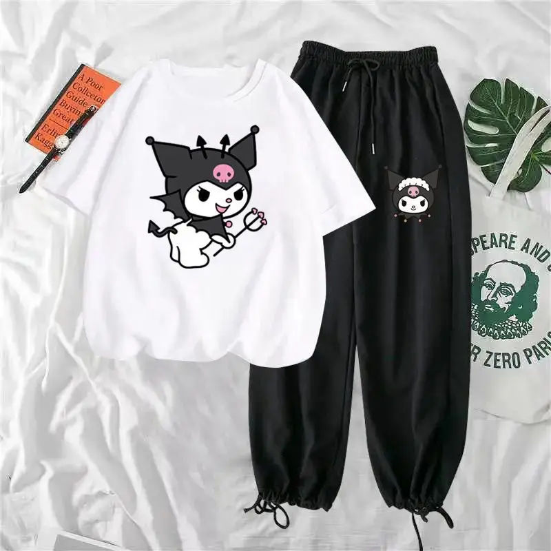 Kawaii Anime Sanrio My Melody Kuromi Summer New Girls Short Sleeve Pants Set Cartoon Cute T-Shirt Mosquito Pants Homewear
Kawaii Anime Sanrio My Melody Kuromi Summer New Girls Short Sleeve Pants Set Cartoon Cute T-Shirt Mosquito Pants Homewear