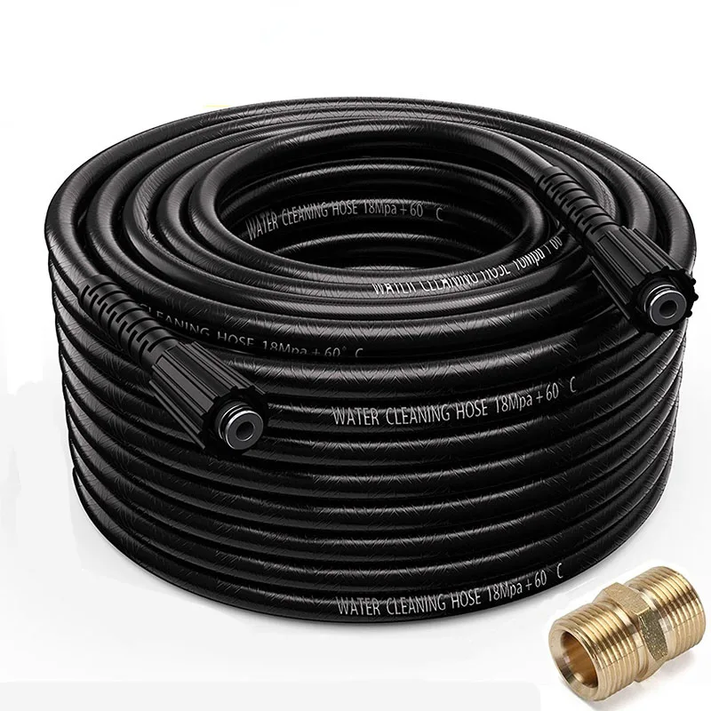 High Pressure Washer Hose 2600 PSI M22 14mm and M22 15mm Brass Thread(Premium Upgrade Version 2X)Replacement Power Washer Hose
High Pressure Washer Hose 2600 PSI M22 14mm and M22 15mm Brass Thread(Premium Upgrade Version 2X)Replacement Power Washer Hose