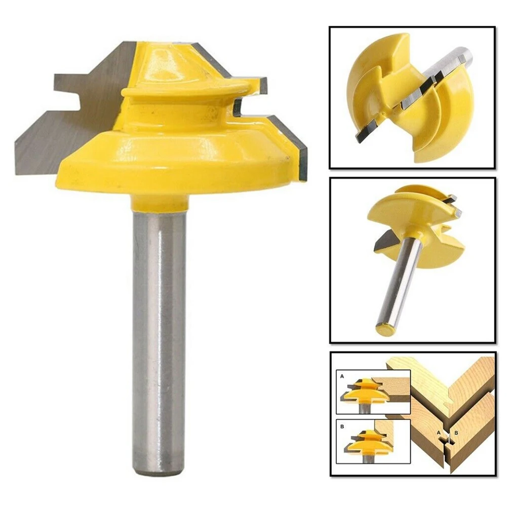 Milling Cutter Router Bit Woodworking Tools Woodworking Plywood 1/4 Shank 45 Degree For Woodworking Tenon Lock Miter
Milling Cutter Router Bit Woodworking Tools Woodworking Plywood 1/4 Shank 45 Degree For Woodworking Tenon Lock Miter