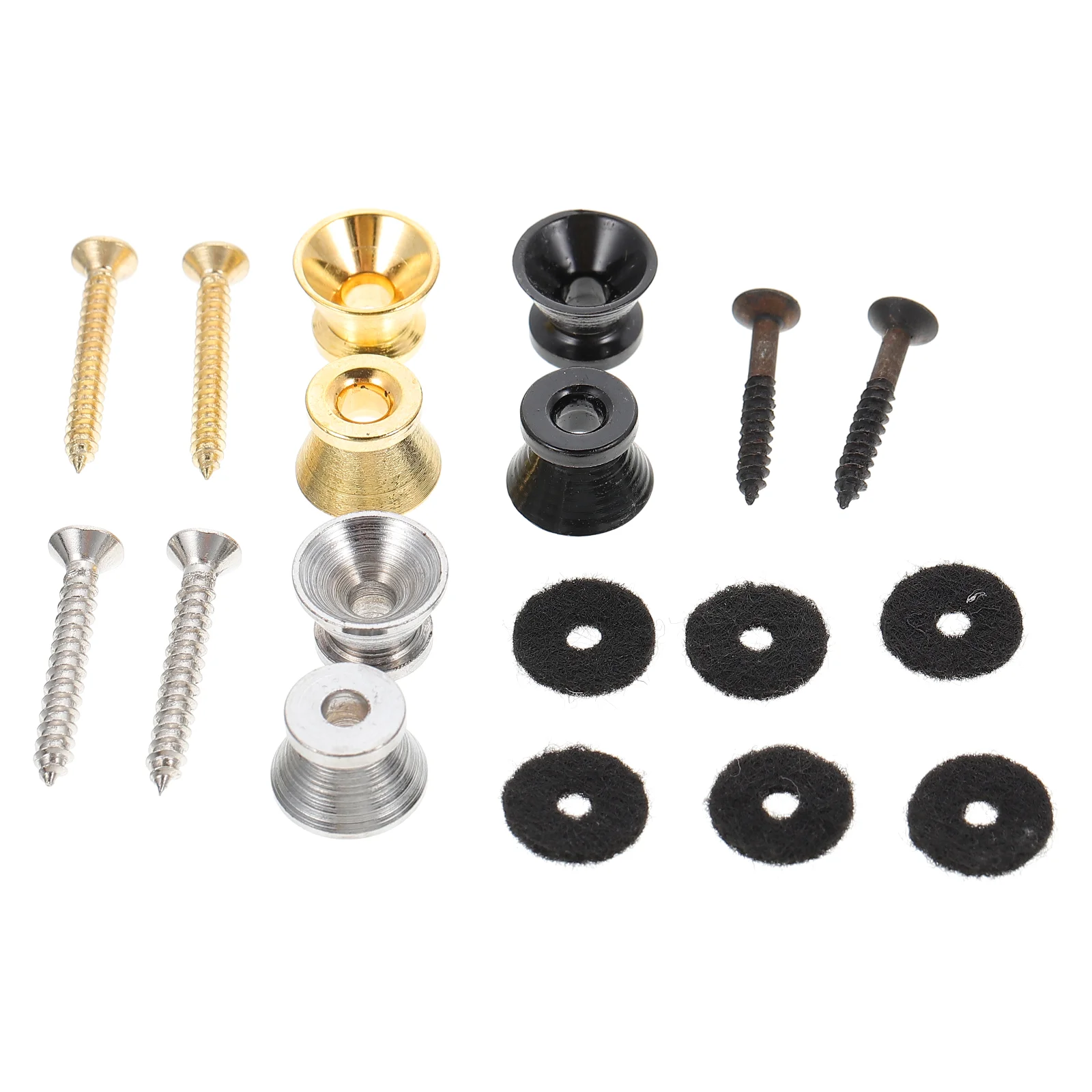 6pcs Professional Bass Strap Studs Guitar Strap Studs Non-slip Ukulele Strap Locks
6pcs Professional Bass Strap Studs Guitar Strap Studs Non-slip Ukulele Strap Locks