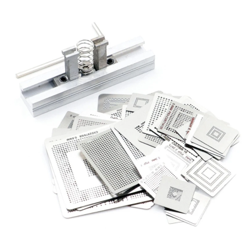 Game Console Direct Heating BGA Steel Mesh + BGA Fixture BGA Reball Kit Is Suitable For 360CPU PS3-CPU WII GPU CXD2949CGB
Game Console Direct Heating BGA Steel Mesh + BGA Fixture BGA Reball Kit Is Suitable For 360CPU PS3-CPU WII GPU CXD2949CGB