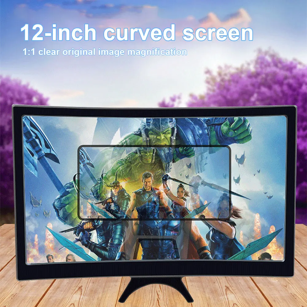 12 inch Screen Amplifier HD Curved Screen Magnifier Acrylic Mobile Phone Video HD Video Magnifying Glass Stand Bracket Holder
12 inch Screen Amplifier HD Curved Screen Magnifier Acrylic Mobile Phone Video HD Video Magnifying Glass Stand Bracket Holder