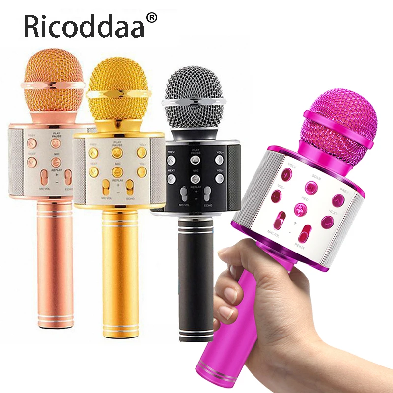 Professional Bluetooth Wireless Microphone Speaker Handheld Mini Microphone Karaoke Mic Music Player Singing Recorder Microphone
Professional Bluetooth Wireless Microphone Speaker Handheld Mini Microphone Karaoke Mic Music Player Singing Recorder Microphone