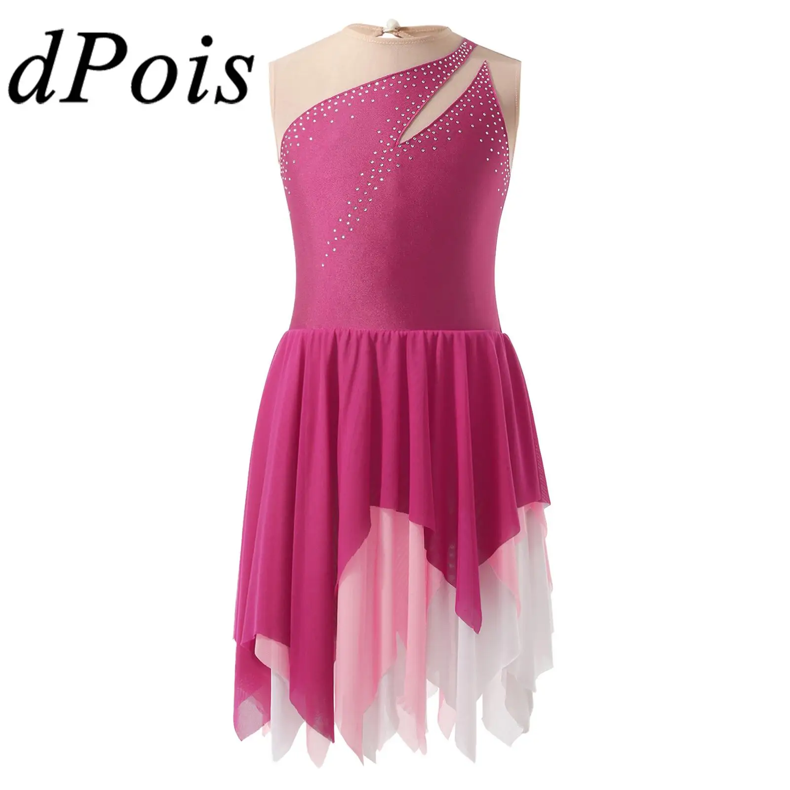 Kids Sleeveless Figure Skating Dress Girl's Ballet Dress for Dancing Competition Gymnastics Leotard Children Ice Skating Costume
Kids Sleeveless Figure Skating Dress Girl's Ballet Dress for Dancing Competition Gymnastics Leotard Children Ice Skating Costume