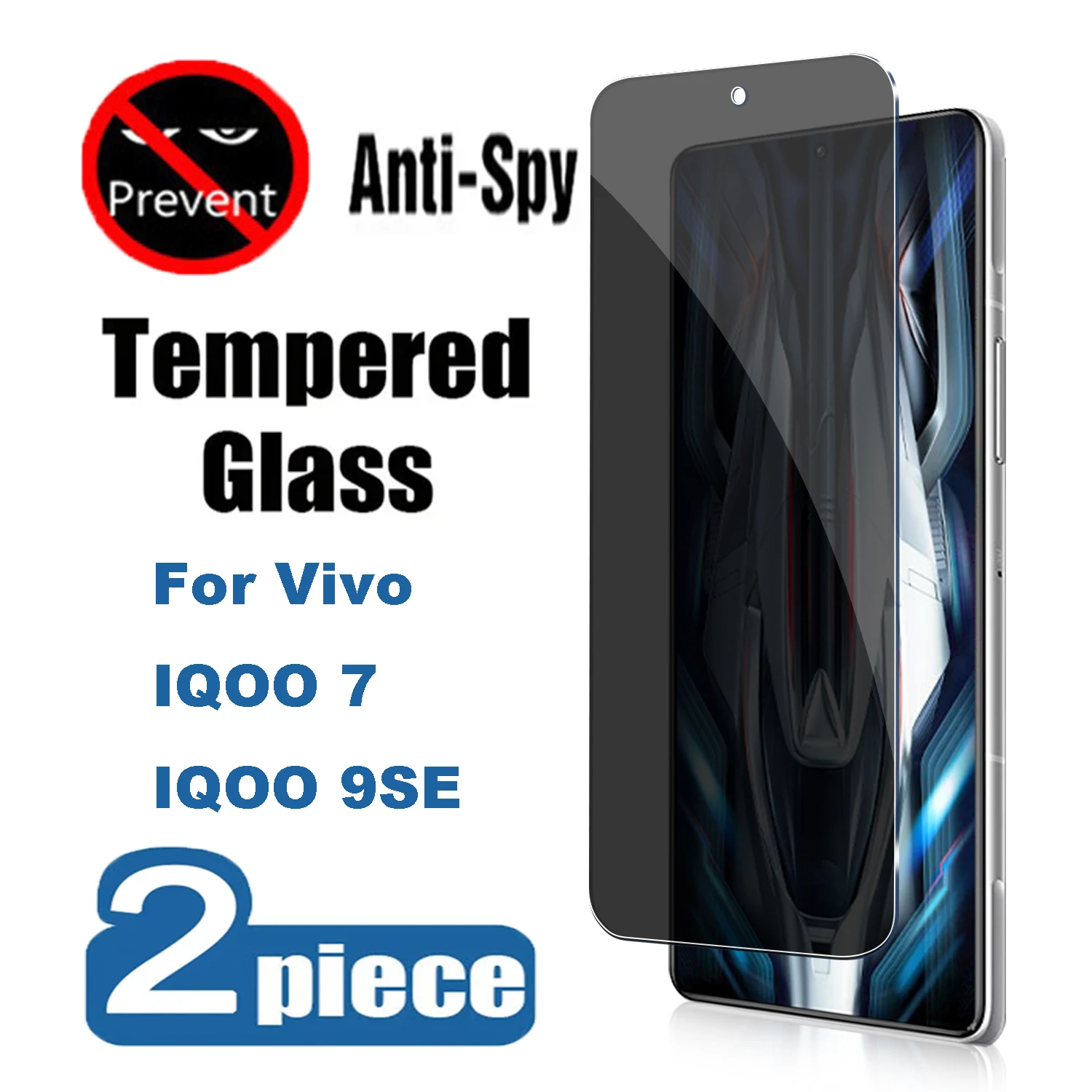 2PCS Privacy Screen Protector For VIVO IQOO 7 IQOO 9SE Anti-spy Tempered Glass Films
2PCS Privacy Screen Protector For VIVO IQOO 7 IQOO 9SE Anti-spy Tempered Glass Films