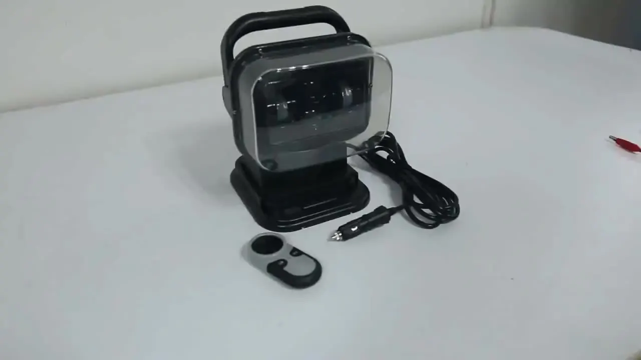 50W LED Marine Spotlight Remote Control Searchlight 360 Degree Rotating White Or Black Housing
50W LED Marine Spotlight Remote Control Searchlight 360 Degree Rotating White Or Black Housing