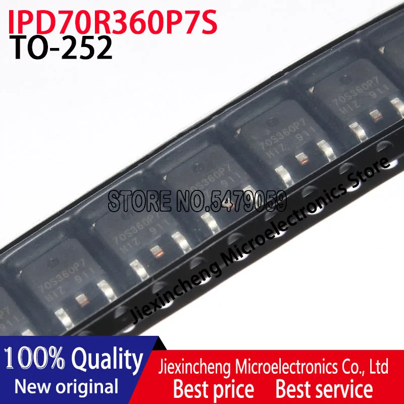 Новый оригинальный МОП-транзистор IPD70R360P7S 70S360 TO-252, 700 в, 34 А, 10 шт.
Новый оригинальный МОП-транзистор IPD70R360P7S 70S360 TO-252, 700 в, 34 А, 10 шт.