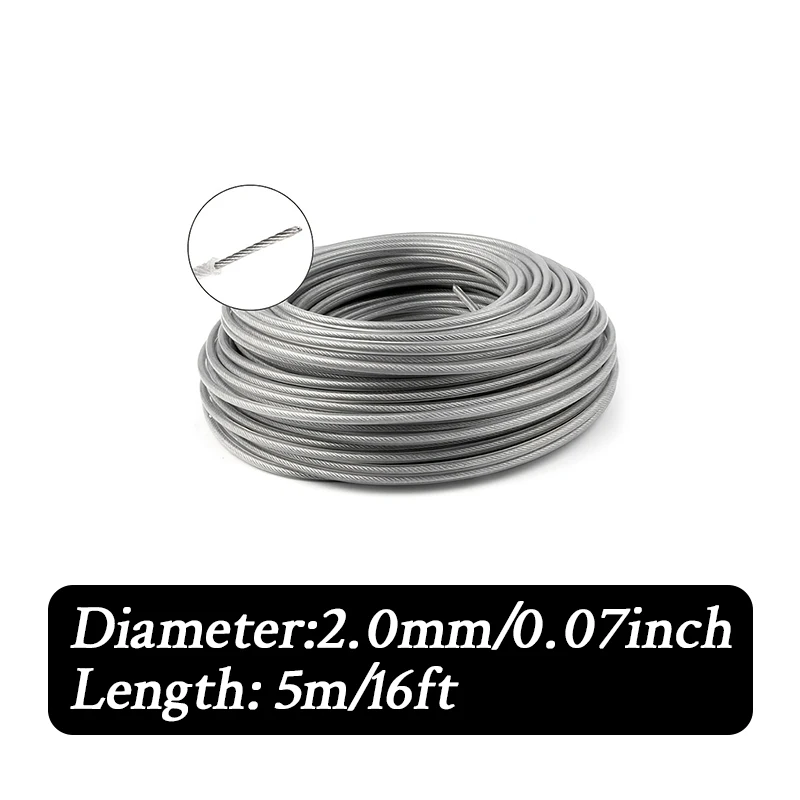 LUSQI Проволочный трос для триммера 2 мм серый 5/10/15 м
LUSQI Проволочный трос для триммера 2 мм серый 5/10/15 м