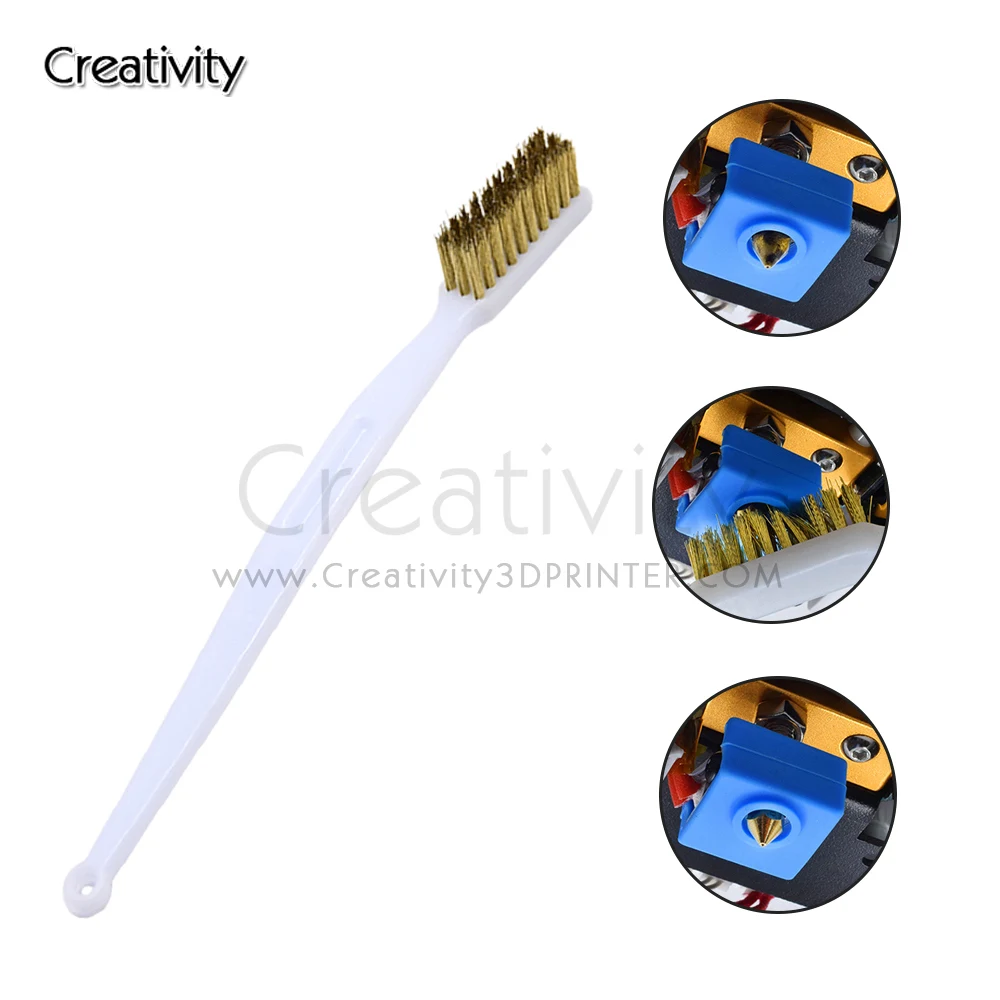 3D Printer Tool Cleaner Tool Copper Wire Toothbrush Copper Brush Handle For Nozzle Heater Block Hotend Cleaning Hot Bed
3D Printer Tool Cleaner Tool Copper Wire Toothbrush Copper Brush Handle For Nozzle Heater Block Hotend Cleaning Hot Bed