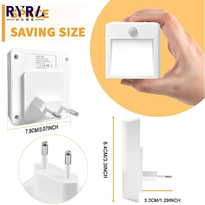 

Sensor Night Light Saving LED Sensor Night Lamp Nightlight For Bedrooms Toilets Stairs Corridors Smart Dusk To Dawn Sensor Lamps