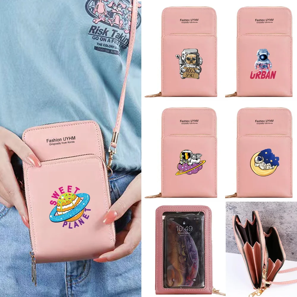 Universal Mobile Phone Bag with Touch Screen Women's Bag Leather Wallets Card Holder Shoulder Crossbody Pouch Astronaut Pattern
Universal Mobile Phone Bag with Touch Screen Women's Bag Leather Wallets Card Holder Shoulder Crossbody Pouch Astronaut Pattern