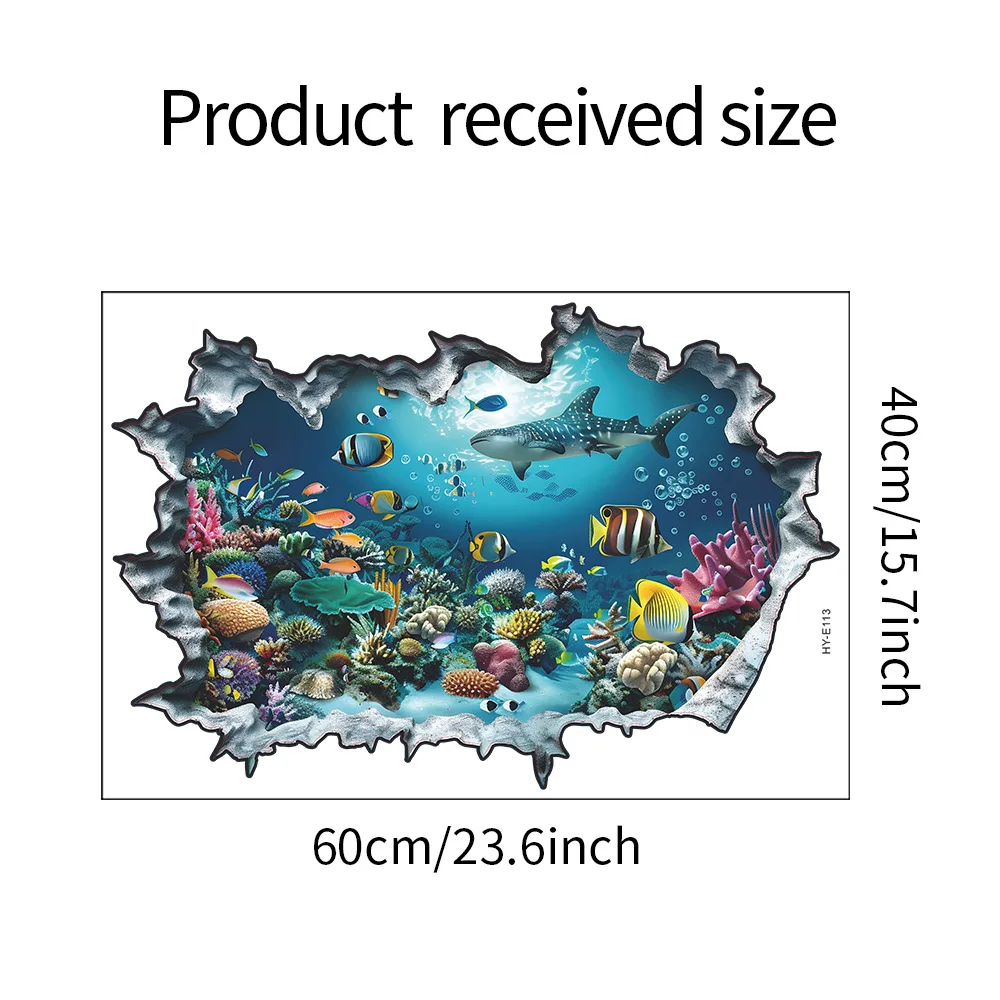 3D настенные наклейки "Морской пейзаж" из ПВХ 
3D настенные наклейки "Морской пейзаж" из ПВХ