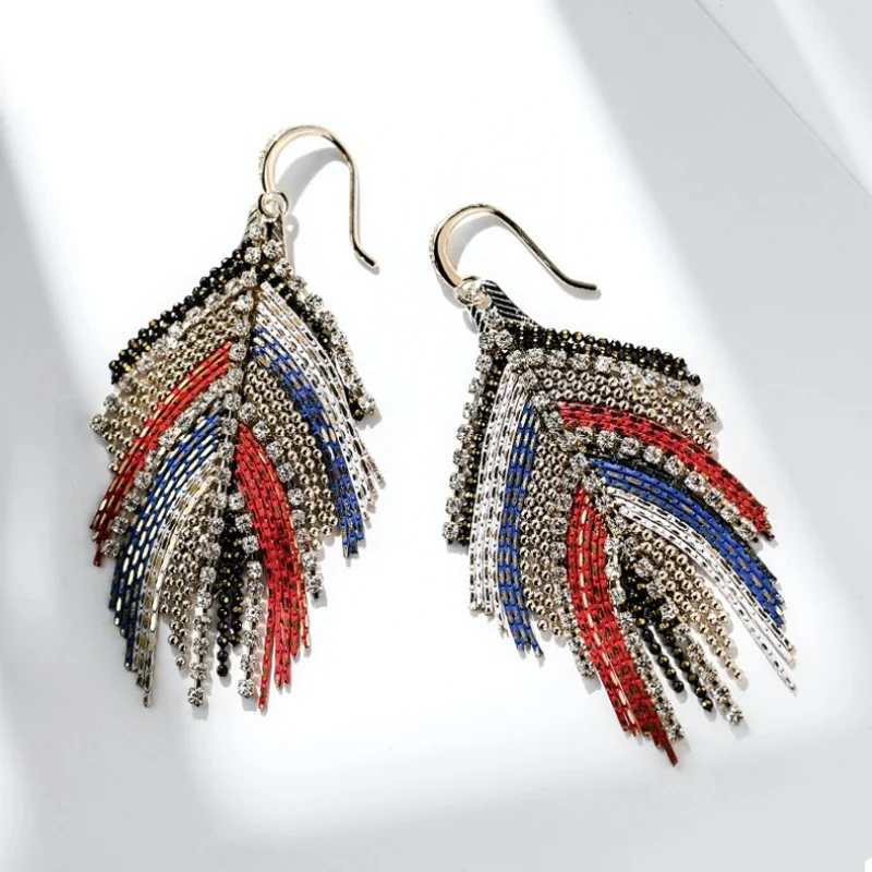 Bohemia Style Drop / Dangle Earrings Fashion Jewelry for Women Feather Design Long Earring Prevent Allergy Wholesale In China
Bohemia Style Drop / Dangle Earrings Fashion Jewelry for Women Feather Design Long Earring Prevent Allergy Wholesale In China