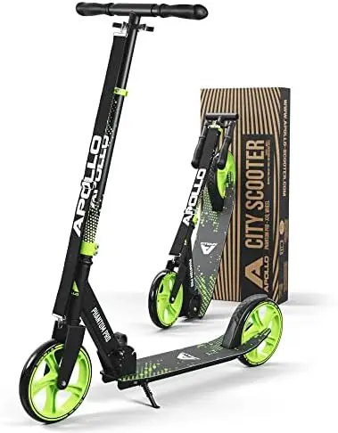 Scooter - Folding Kick Scooter for Teens and Adults Weighing up to 220 lbs. Foldable, with Big Wheels (XXL), and an LED Light-Up
Scooter - Folding Kick Scooter for Teens and Adults Weighing up to 220 lbs. Foldable, with Big Wheels (XXL), and an LED Light-Up