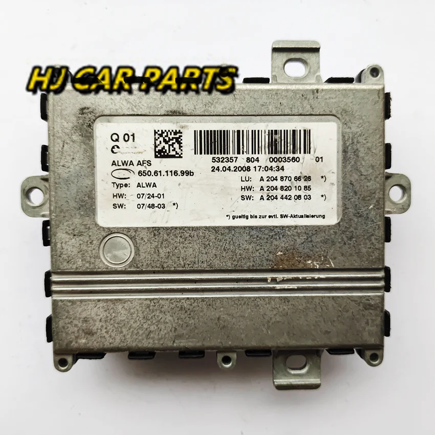 Original Used A2048706626 650.61.116.99b Headlight AFS Cornering Light Computer 6506111699b For Benz GLK X204 Car Accessories
Original Used A2048706626 650.61.116.99b Headlight AFS Cornering Light Computer 6506111699b For Benz GLK X204 Car Accessories