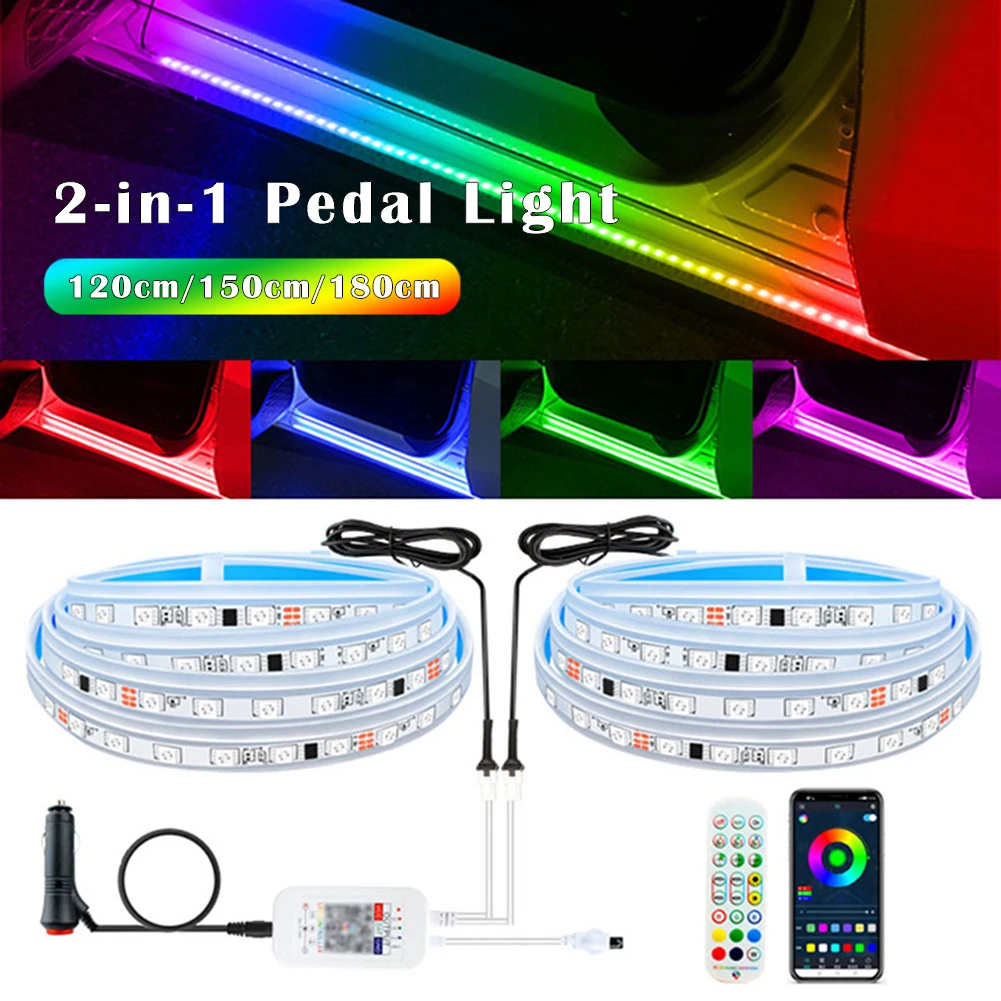 For Bmw Car Pedal Light LED Strip Auto Accessories Decorative Lamps Door Sill RGB LED Light Atmosphere Lamp For Tesla VW Benz
For Bmw Car Pedal Light LED Strip Auto Accessories Decorative Lamps Door Sill RGB LED Light Atmosphere Lamp For Tesla VW Benz