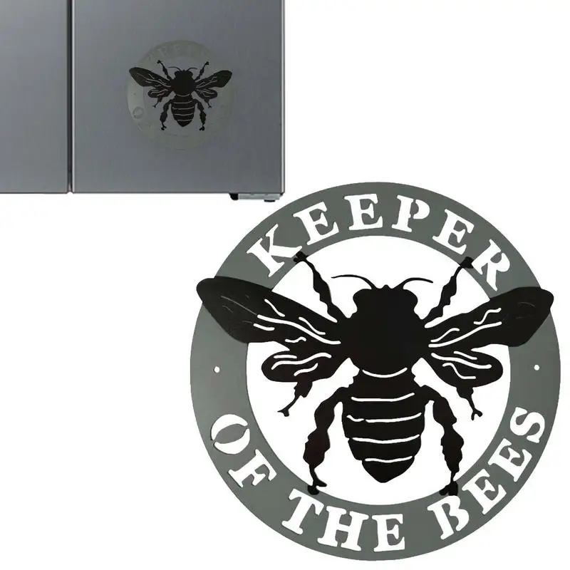 

Держатель пчелы металлический художественный внешний знак фотообои для сада Кованое железо подвесное украшение пчелиная ферма знаки для пчеловодника