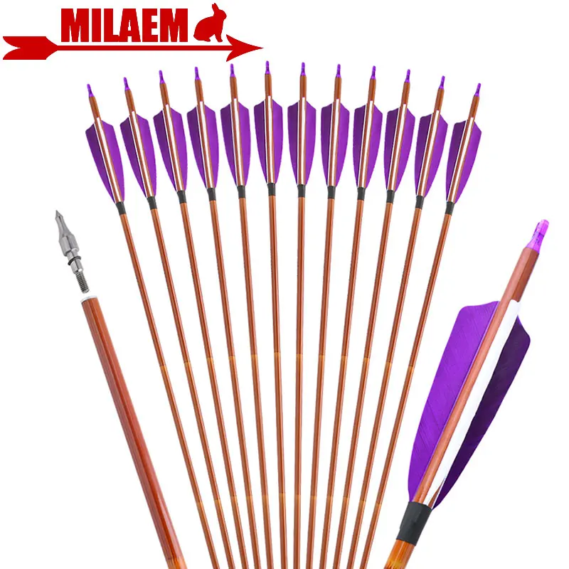 6/12pcs 30inch Archery Carbon Arrow Spine 500 ID6.2mm OD7.8mm 100Gr Point Tip 4inch Turkey Feather Hunting Accessories
6/12pcs 30inch Archery Carbon Arrow Spine 500 ID6.2mm OD7.8mm 100Gr Point Tip 4inch Turkey Feather Hunting Accessories