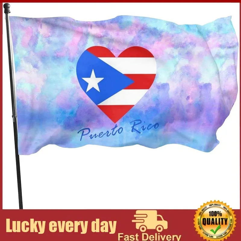 Flags Polyester Light Flag with Vivid Color with Two Metal Grommets Durable Colorfast Banner Puerto Rico Flag Heart for Indoor
Flags Polyester Light Flag with Vivid Color with Two Metal Grommets Durable Colorfast Banner Puerto Rico Flag Heart for Indoor