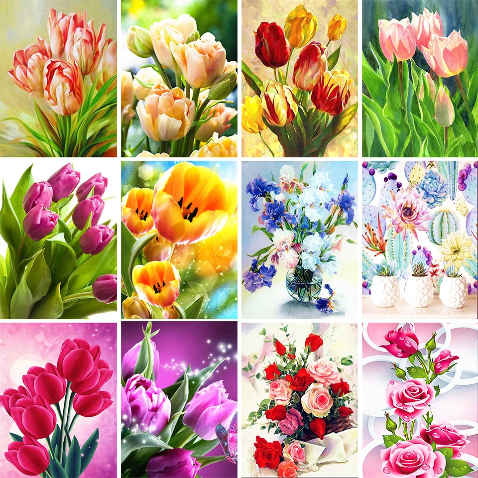 5D DIY Diamond Painting Flower Tulip Rhinestone Picture Diamond Embroidery Beaded Mosaic Home Decoration Handmade Hobby Gift
5D DIY Diamond Painting Flower Tulip Rhinestone Picture Diamond Embroidery Beaded Mosaic Home Decoration Handmade Hobby Gift