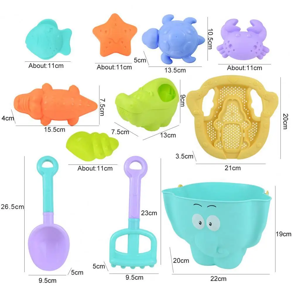 9Pcs/Set Exquisite Elephant Beach Sandbox Shovel Set Beach Sand Box Interactive Portable
9Pcs/Set Exquisite Elephant Beach Sandbox Shovel Set Beach Sand Box Interactive Portable