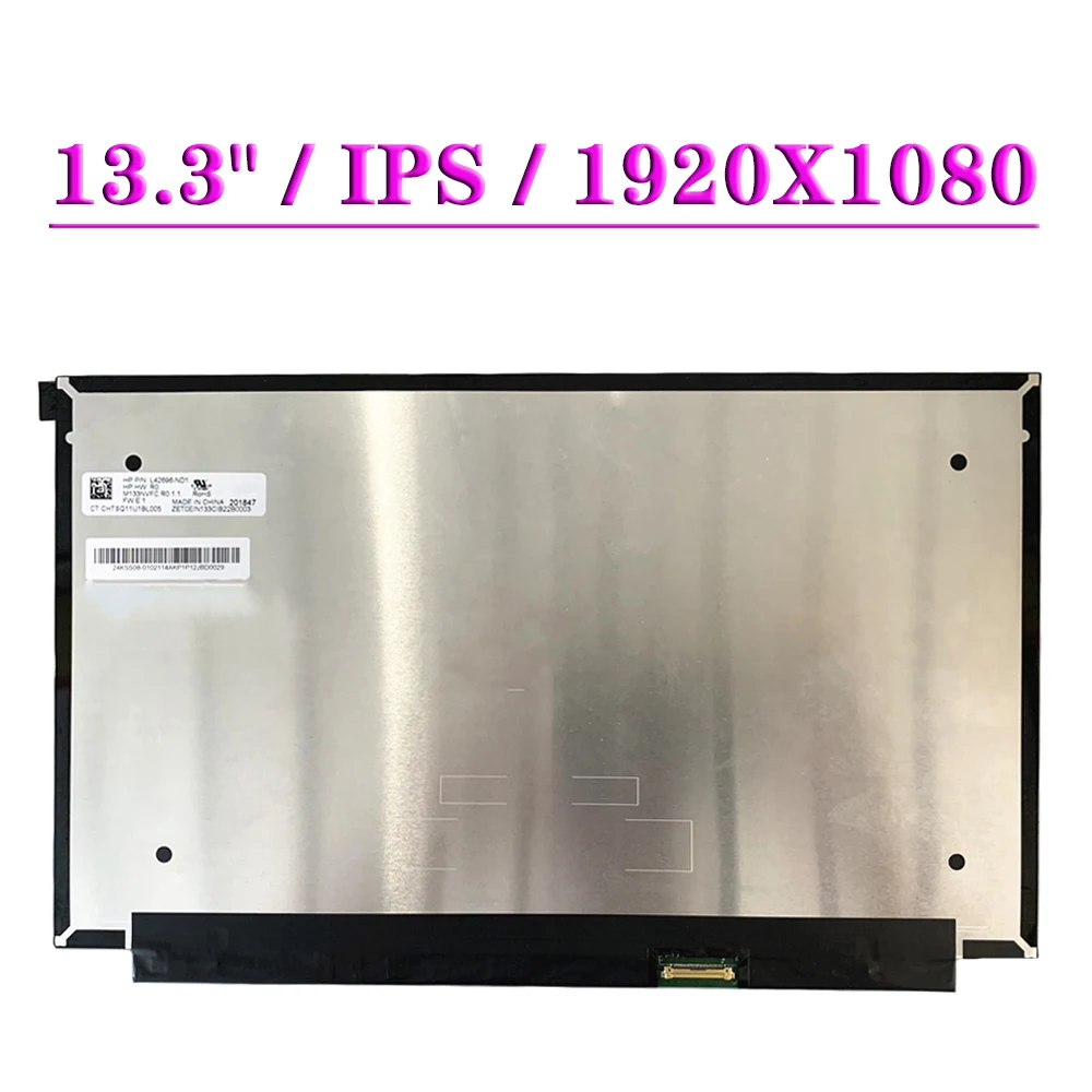 13,3 дюймовая панель IPS дисплея M133NVFC R0 1,1 EDP 30Pin FHD 1920X1080, ЖК-экран ноутбука P/N L42696-ND1
13,3 дюймовая панель IPS дисплея M133NVFC R0 1,1 EDP 30Pin FHD 1920X1080, ЖК-экран ноутбука P/N L42696-ND1
