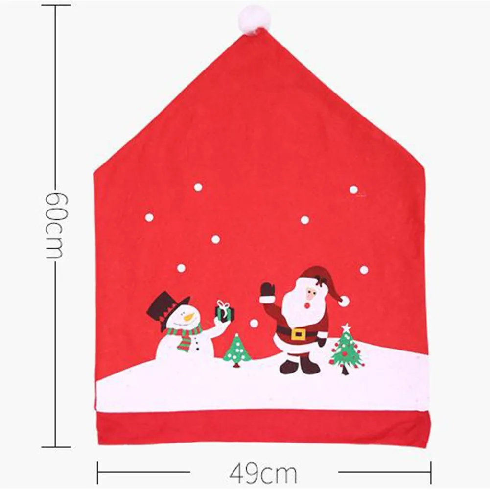 1pc Santa Claus Snowman Elk Pattern Seat Cover Red Printed Chair Cover Christmas Decor Christmas Supplies For Party Banquet
1pc Santa Claus Snowman Elk Pattern Seat Cover Red Printed Chair Cover Christmas Decor Christmas Supplies For Party Banquet
