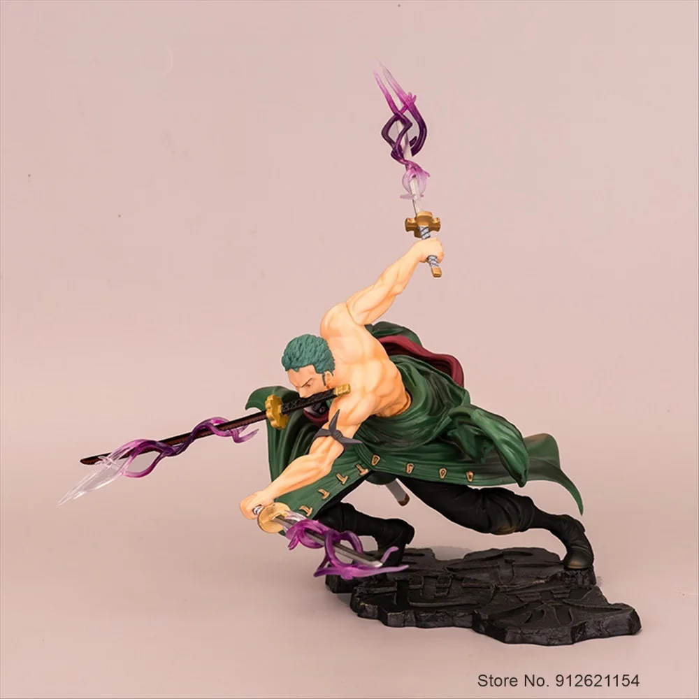 One Piece Action Figure Three-Knife Fighting Skill Roof Kimono Roronoa Zoro Anime Model Decorations PVC Toy Gift
One Piece Action Figure Three-Knife Fighting Skill Roof Kimono Roronoa Zoro Anime Model Decorations PVC Toy Gift