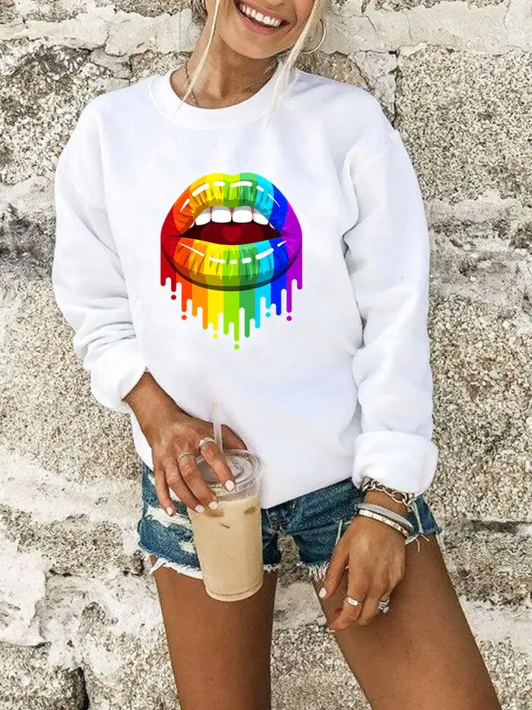 Милые женские пуловеры с рисунком губ, акварелью и надписью Love, женская повседневная одежда на осень и весну, женские модные толстовки с кап... 
Милые женские пуловеры с рисунком губ, акварелью и надписью Love, женская повседневная одежда на осень и весну, женские модные толстовки с кап...