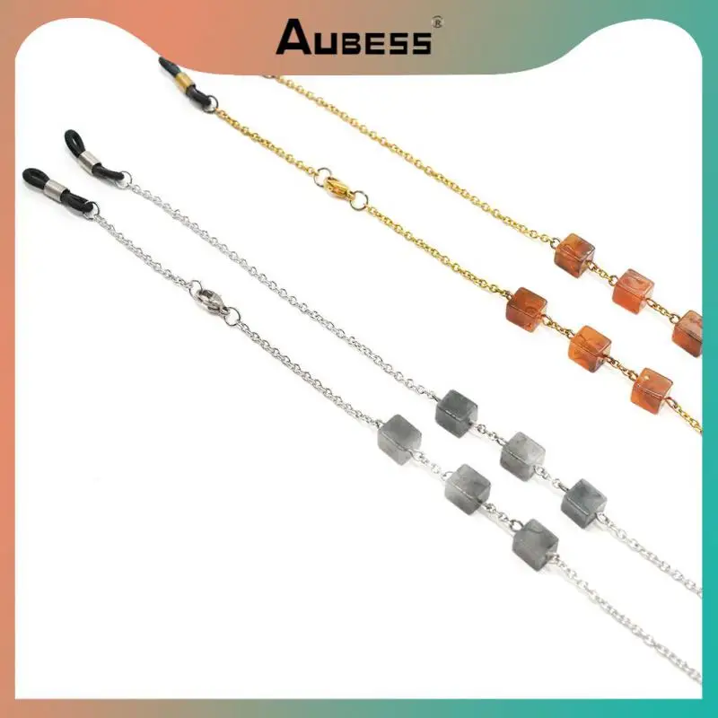 Women Fashion Sunglasses Chains Stainless Steel Furnace Vacuum Plating Resin Bead Glasses Chain Color Preserving Design
Women Fashion Sunglasses Chains Stainless Steel Furnace Vacuum Plating Resin Bead Glasses Chain Color Preserving Design