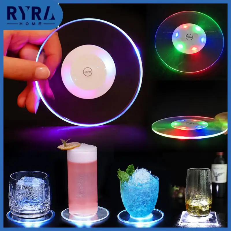 2/4/5PCS Ultra-thin Bar Wine Cup Placemat Round Crystal Colorful Lighting For Bar Table Party Drink Glass Bar Table Decor
2/4/5PCS Ultra-thin Bar Wine Cup Placemat Round Crystal Colorful Lighting For Bar Table Party Drink Glass Bar Table Decor